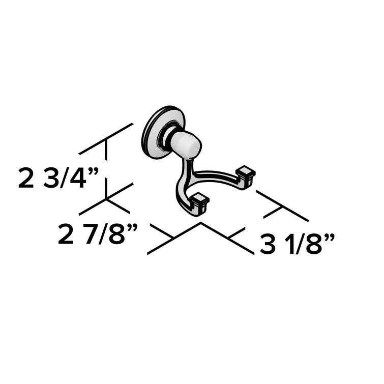 K-11414-2BZ,CP,BN Kohler Bancroft® Wall Mounted Robe Hook